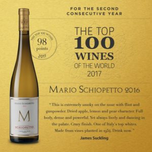 Mario Schiopetto 2016: James Suckling „The Top 100 Wines of the World 2017“