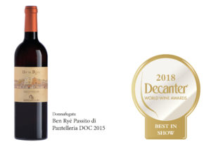 Donnafugata: Ben Ryé BEST IN SHOW Decanter World Wine Awards 2018